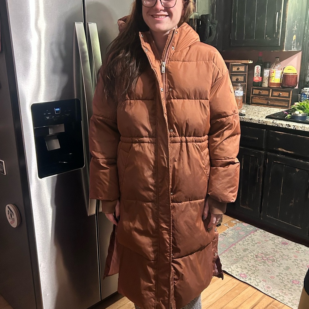 UGG Women's Tan Puffer Jacket